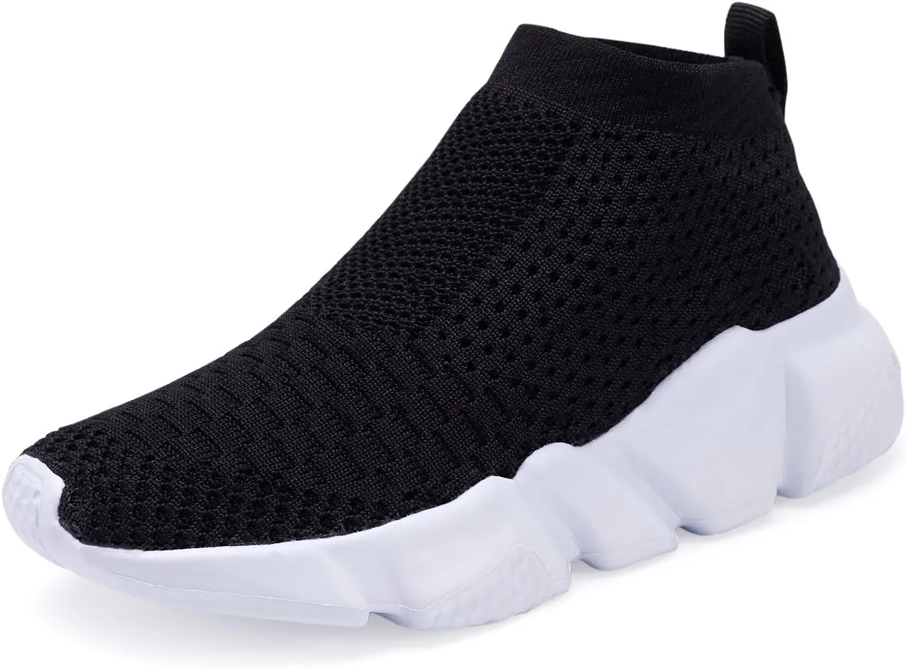 CHUI Boys Girls Breathable Sneakers Mesh Lightweight Easy Walk Casual Slip-On Athletic Running Walking Shoes