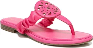 CIRCUS BY SAM EDELMAN Womens Pink Ruched Cushioned Camara Round Toe Slip On Thong Sandals Shoes 5.5 M