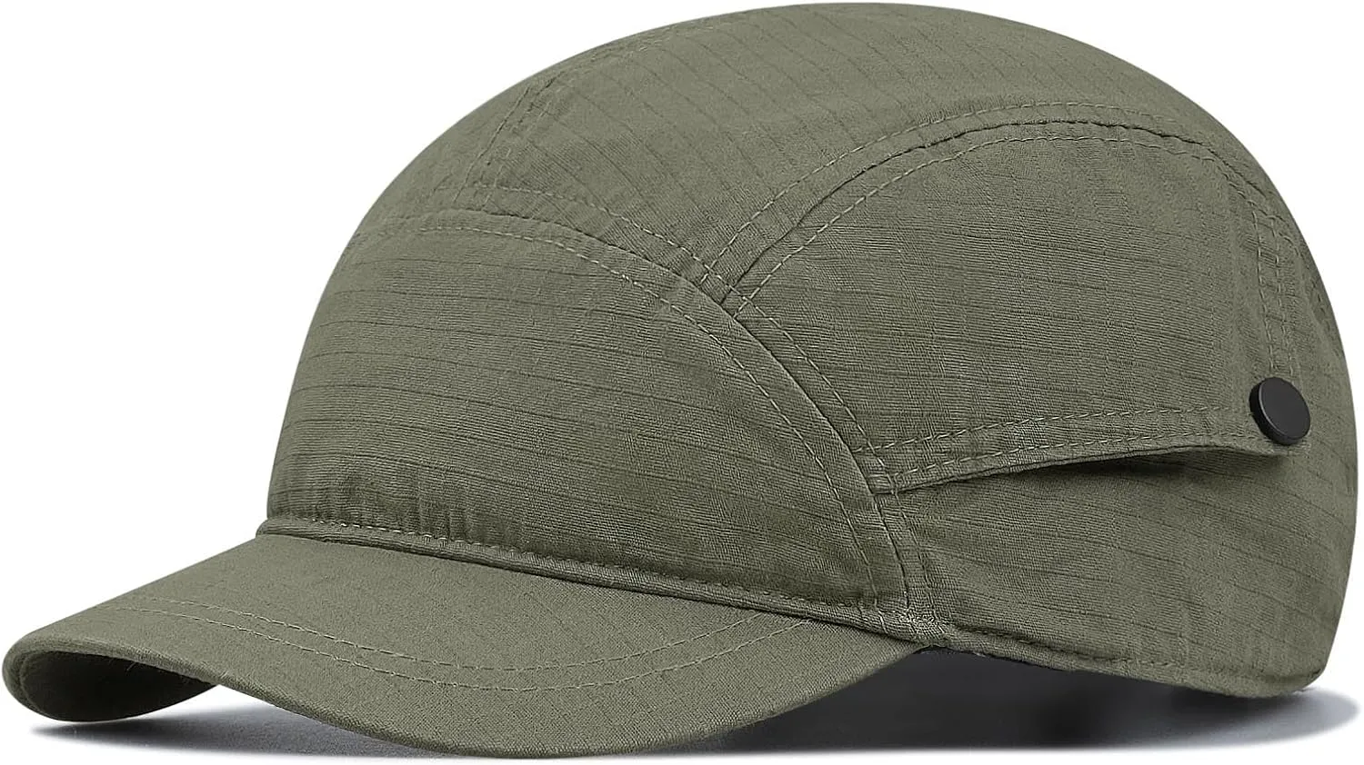 CLAPE Short Brim Cap US Printed Adjustable Baseball Cap Street Casual Bendable Flat Bill Trucker Hat Cap