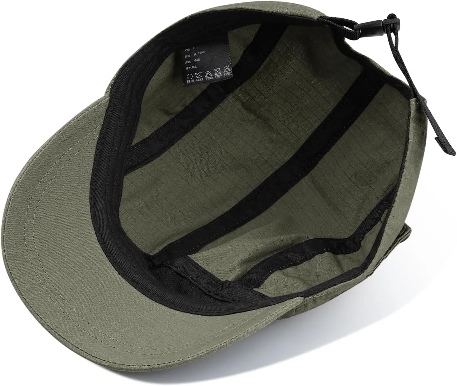 CLAPE Short Brim Cap US Printed Adjustable Baseball Cap Street Casual Bendable Flat Bill Trucker Hat Cap