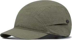 CLAPE Short Brim Cap US Printed Adjustable Baseball Cap Street Casual Bendable Flat Bill Trucker Hat Cap