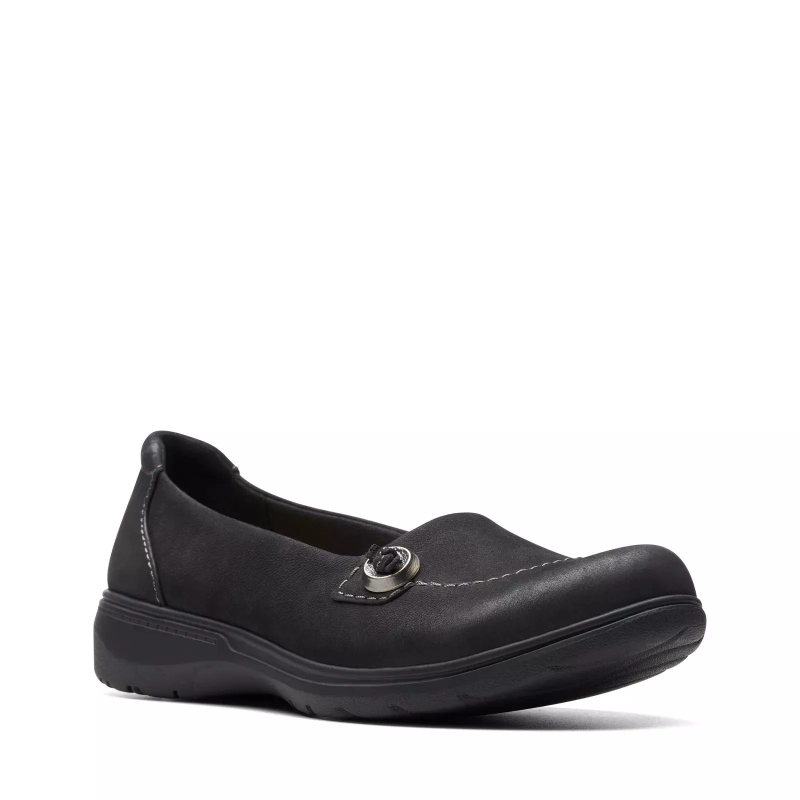Clarks Women's Carleigh Lulin Black Nubuck 26175057