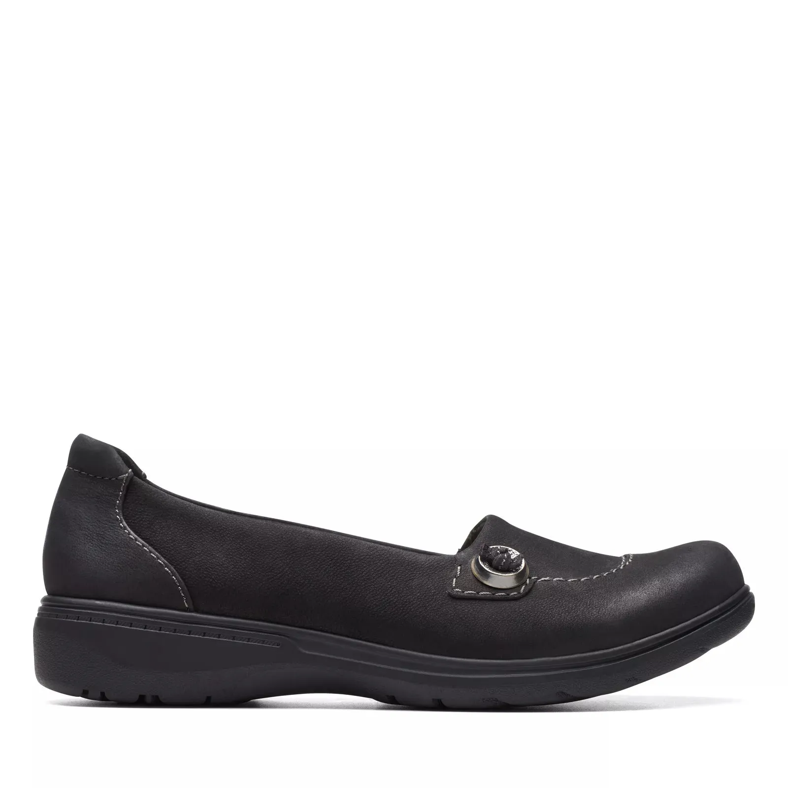 Clarks Women's Carleigh Lulin Black Nubuck 26175057