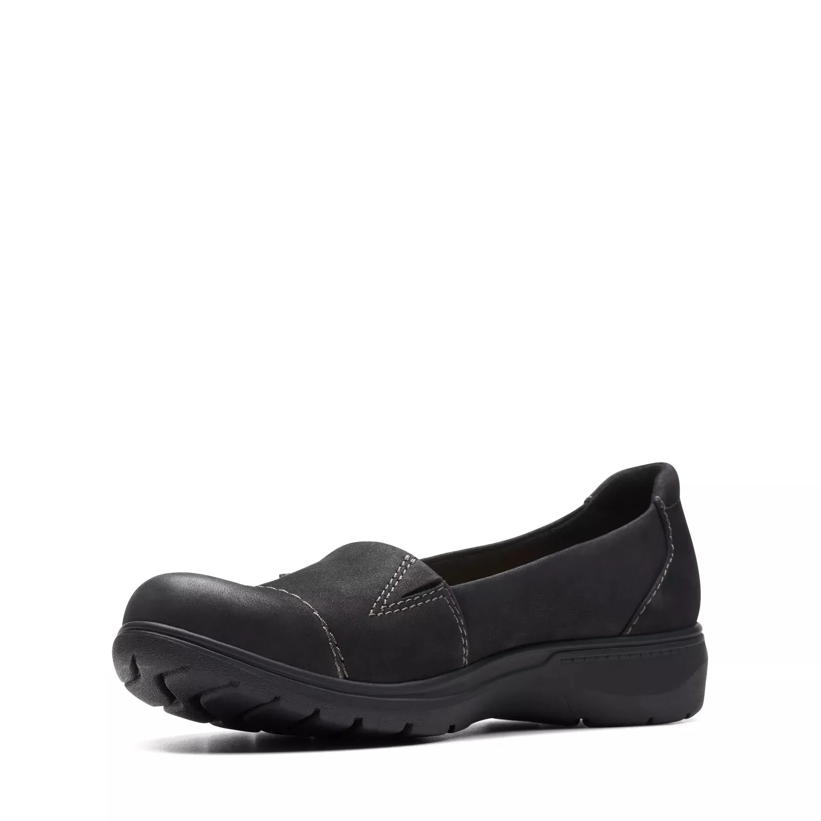 Clarks Women's Carleigh Lulin Black Nubuck 26175057