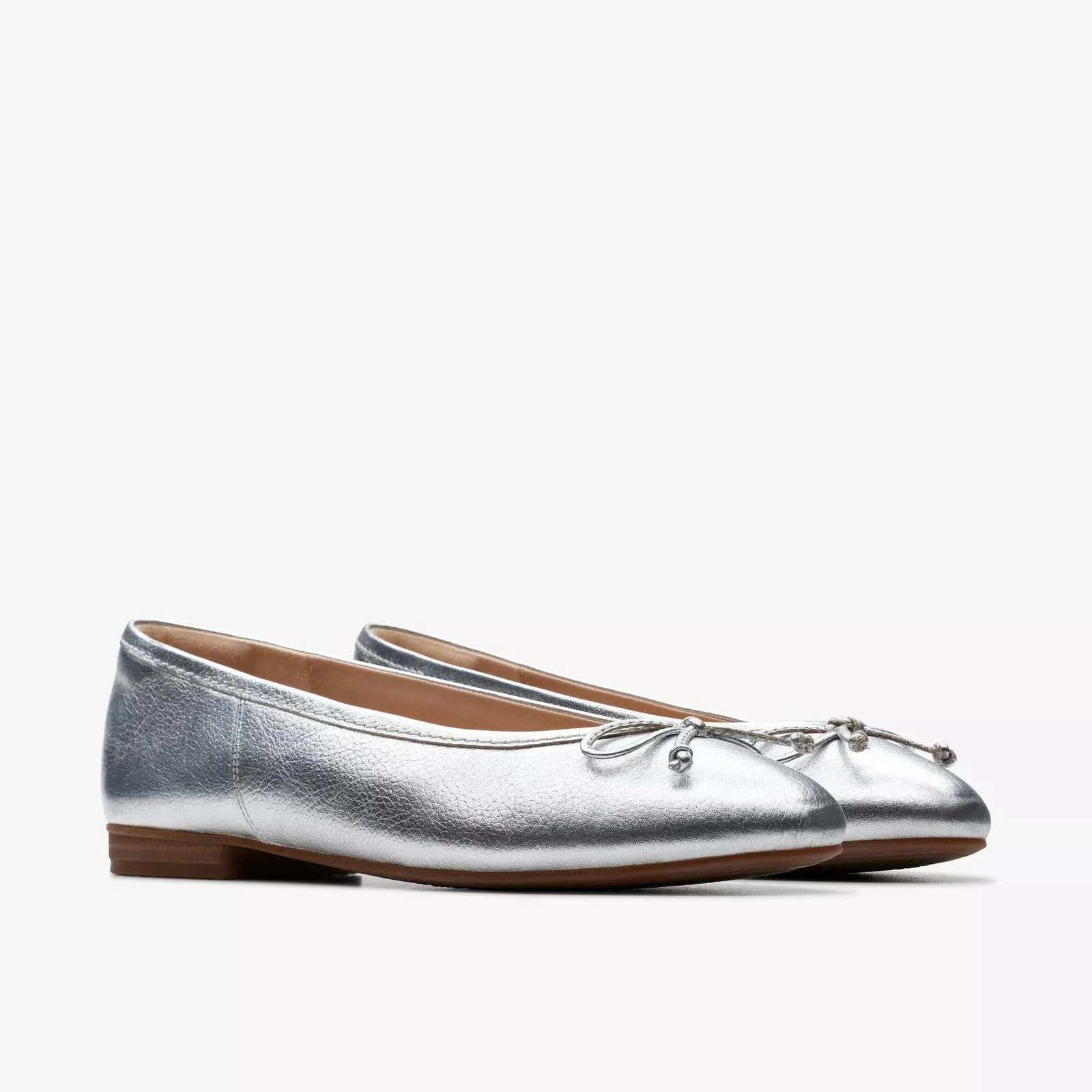 Clarks Women's Fawna Lily Silver Leather 26176380