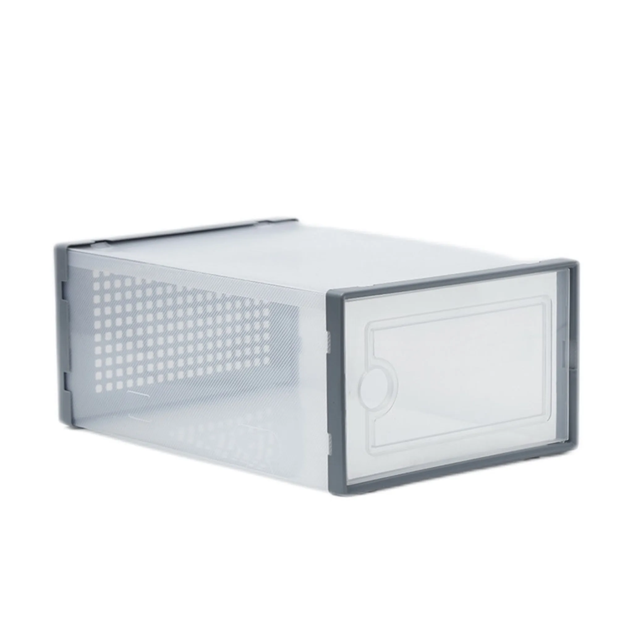 Clear Stackable Shoe Boxes – Space-Saving Storage with Front Door Access