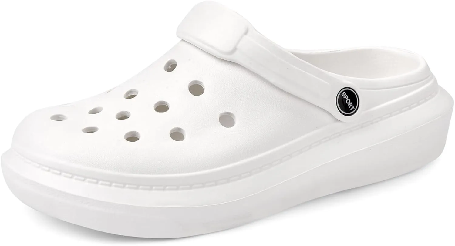 Clogs for Men Women - Slip-On Garden Shoes Sandals with Arch Support, Cushioned Comfort for Beach Pool Summer Outdoor Activities