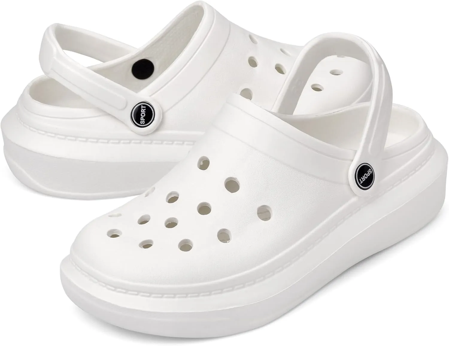 Clogs for Men Women - Slip-On Garden Shoes Sandals with Arch Support, Cushioned Comfort for Beach Pool Summer Outdoor Activities