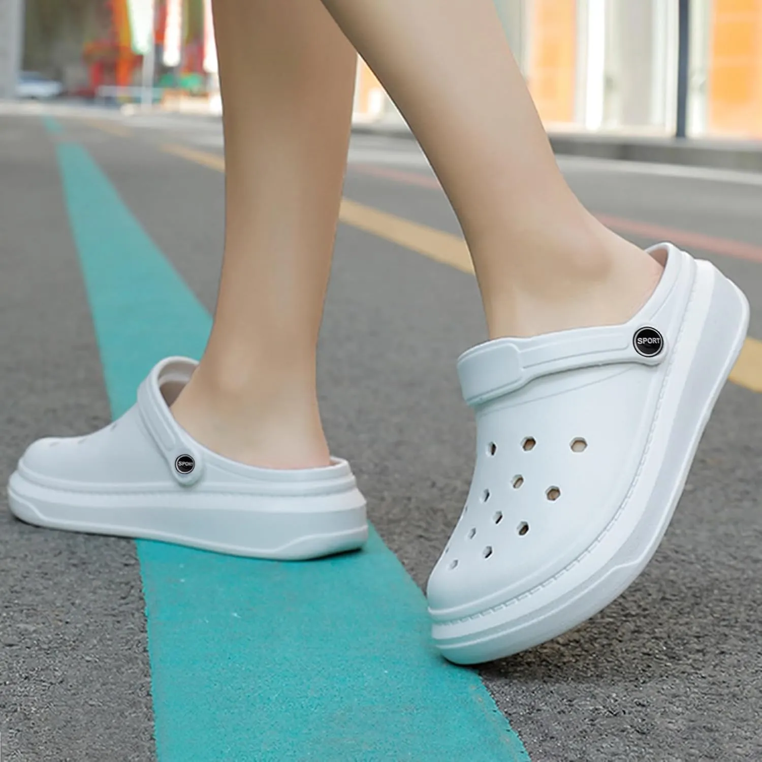 Clogs for Men Women - Slip-On Garden Shoes Sandals with Arch Support, Cushioned Comfort for Beach Pool Summer Outdoor Activities