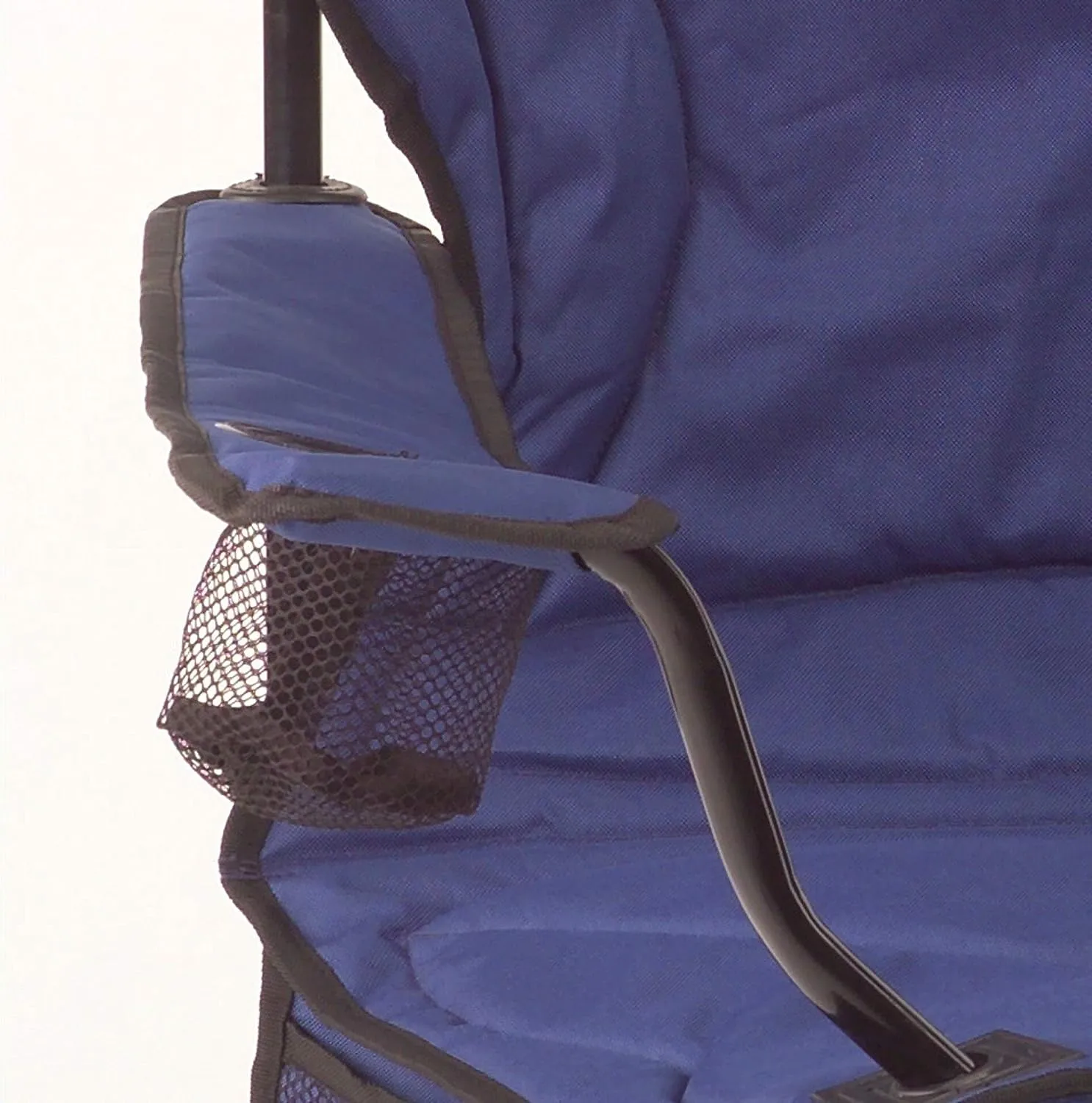 Coleman Portable Quad Camp Chair with 4-Can Cooler, Cushioned Seat & Back with Side Pockets & Cup Holder, Carry Bag Included