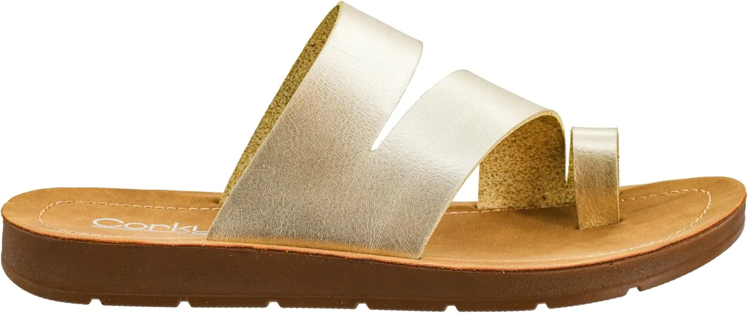 Corkys Footwear Just A Fling Sandals - Features a Toe Wrapped strap for Stability, Unbeatable Cushioned Insoles for Comfort, Slip-on Technology for Easy On and Off