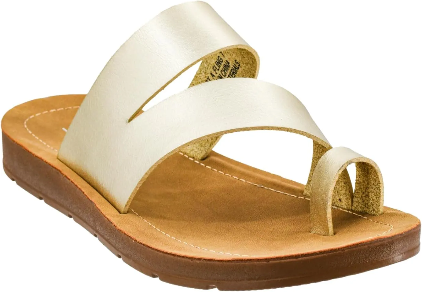 Corkys Footwear Just A Fling Sandals - Features a Toe Wrapped strap for Stability, Unbeatable Cushioned Insoles for Comfort, Slip-on Technology for Easy On and Off