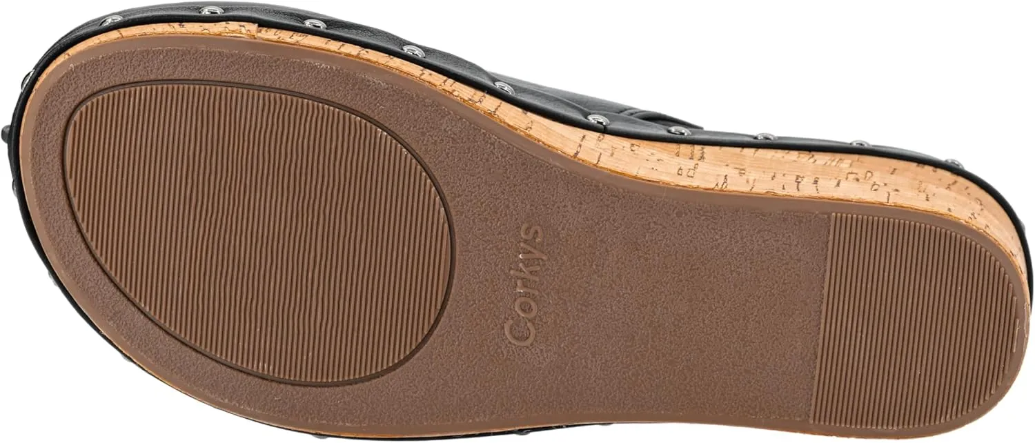 Corkys Footwear Women's Marley EVA Foam Platform Slip On 2.50 Inch Wedge Light Weight Cushioned Insole Sandals