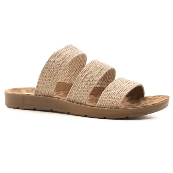 Corkys Natural Woven Leopard Sandal