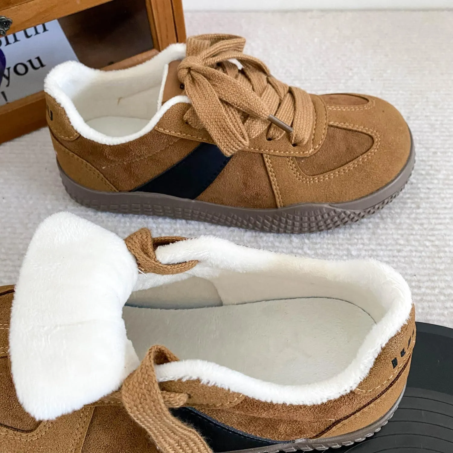 Cotton Shoes Women's Warm Niche Board Shoes Vintage DeTraining Shoes Casual