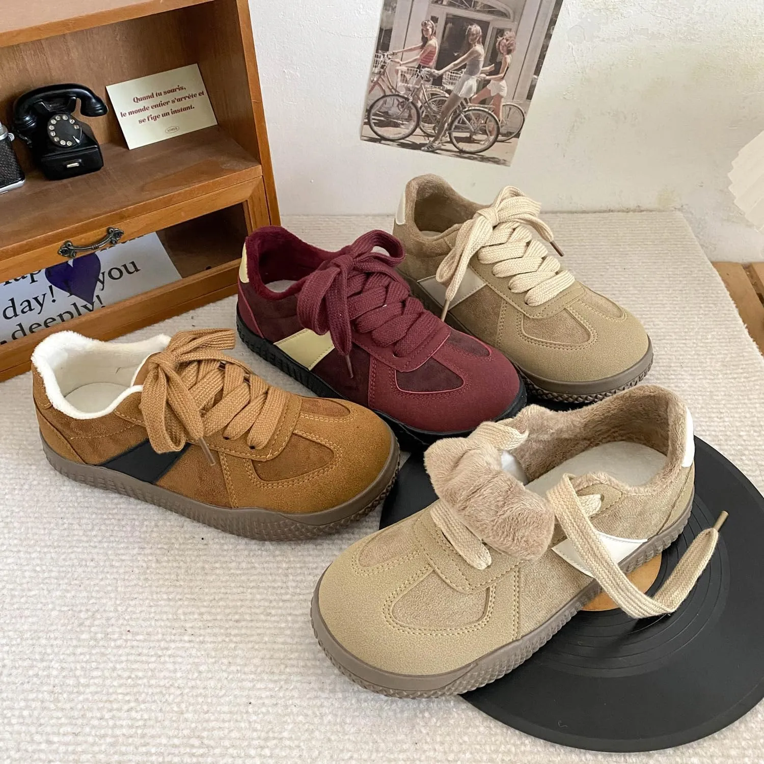 Cotton Shoes Women's Warm Niche Board Shoes Vintage DeTraining Shoes Casual