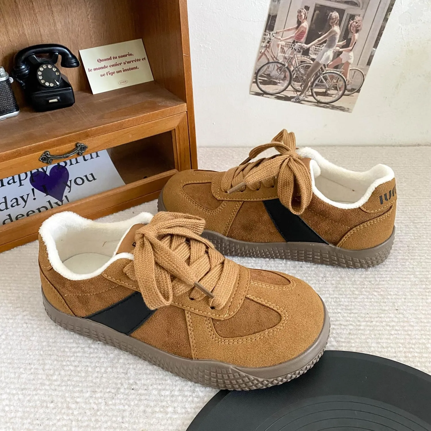Cotton Shoes Women's Warm Niche Board Shoes Vintage DeTraining Shoes Casual