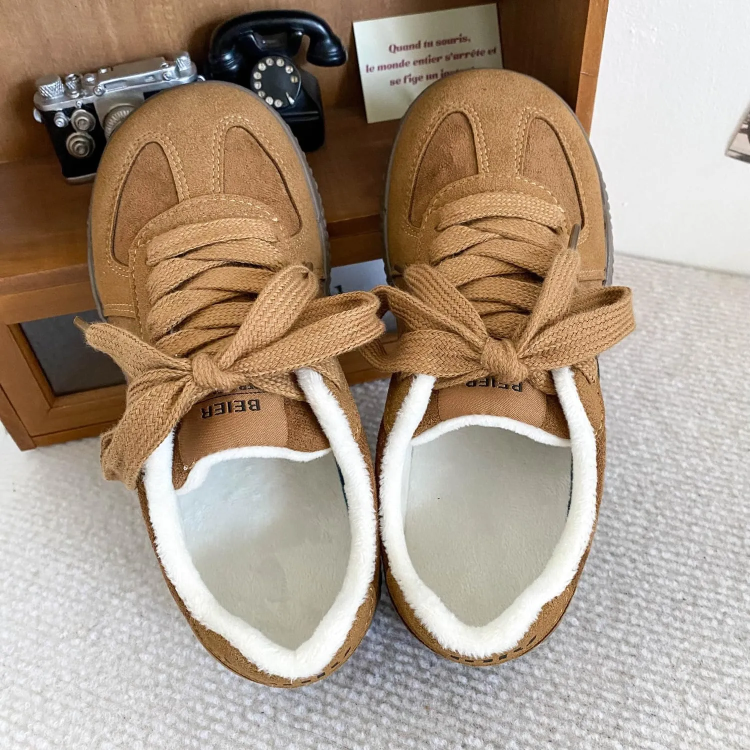 Cotton Shoes Women's Warm Niche Board Shoes Vintage DeTraining Shoes Casual