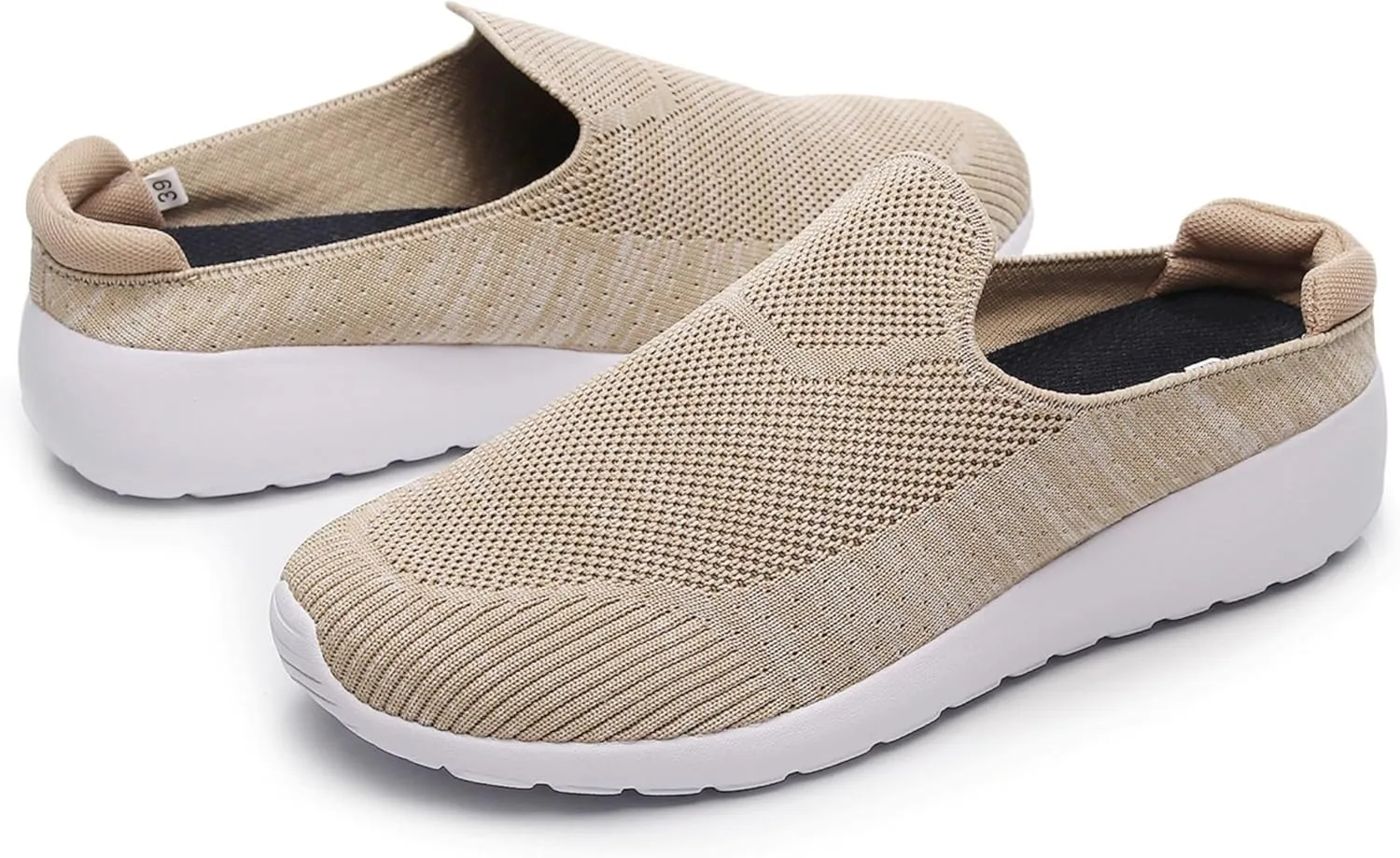 Cull4U Women's Easy 2 Walk Knit Slipper Mules Shoe