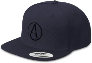 Custom Snapback Hat for Men Flat Brim Hats Atheism Skepticism Embroidered Flat Bill Hat Acrylic
