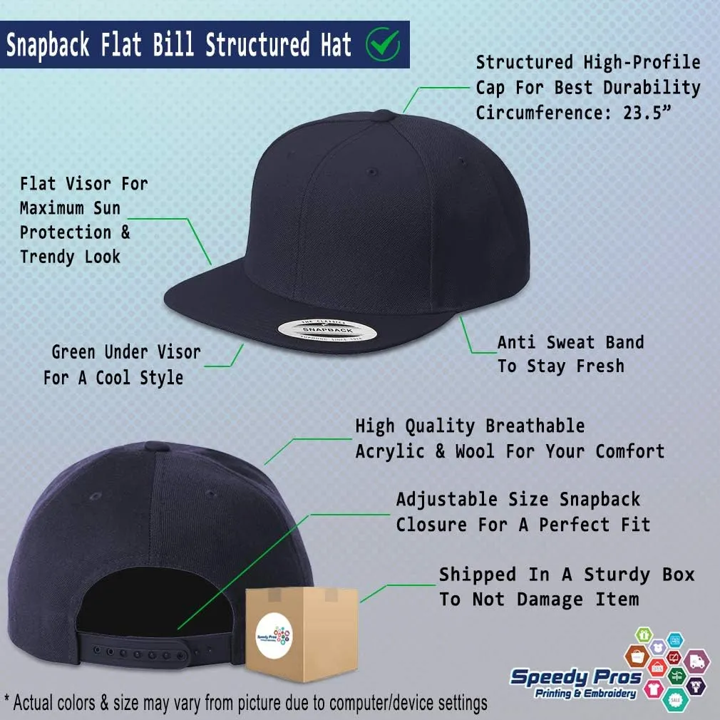 Custom Snapback Hat for Men Flat Brim Hats Atheism Skepticism Embroidered Flat Bill Hat Acrylic