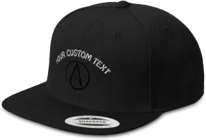 Custom Snapback Hat for Men Flat Brim Hats Atheism Skepticism Embroidered Flat Bill Hat Acrylic