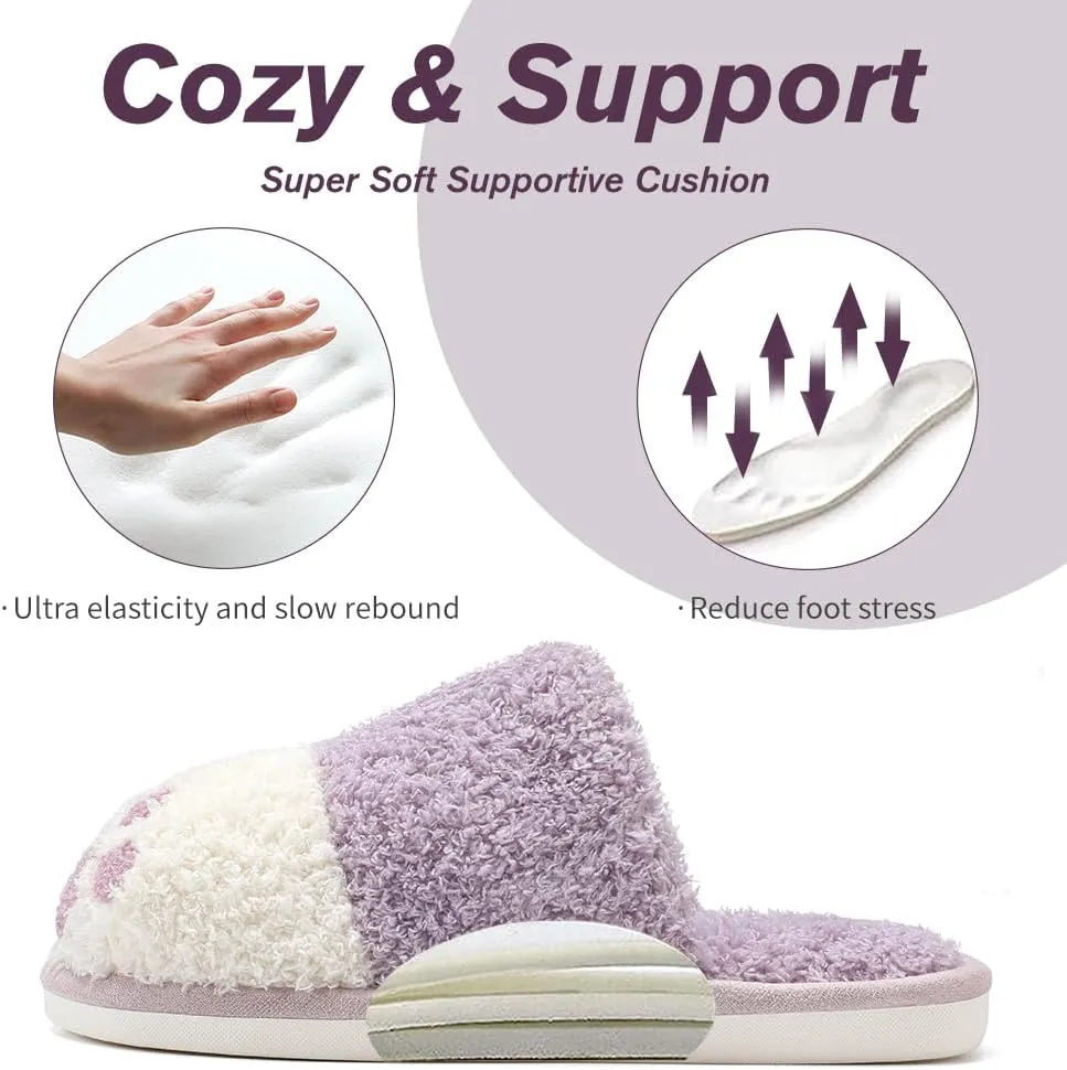 Cute Animal Slippers for Women Men Cozy Dog Paw Memory Foam Non-Slip Women House Slippers for Woman Ladies Indoor Outdoor Bedroom Shoes Gifts for Dog Mom Dog Lover Women Girlfriend