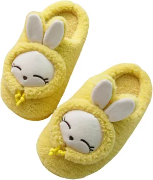 Cute Winter Rabbit Slippers for Couples, Cozy & Warm Indoor Footwear, Charming furry Slippers, Wheat ear wool & Anti-Skid PVC Sole indoor footwear