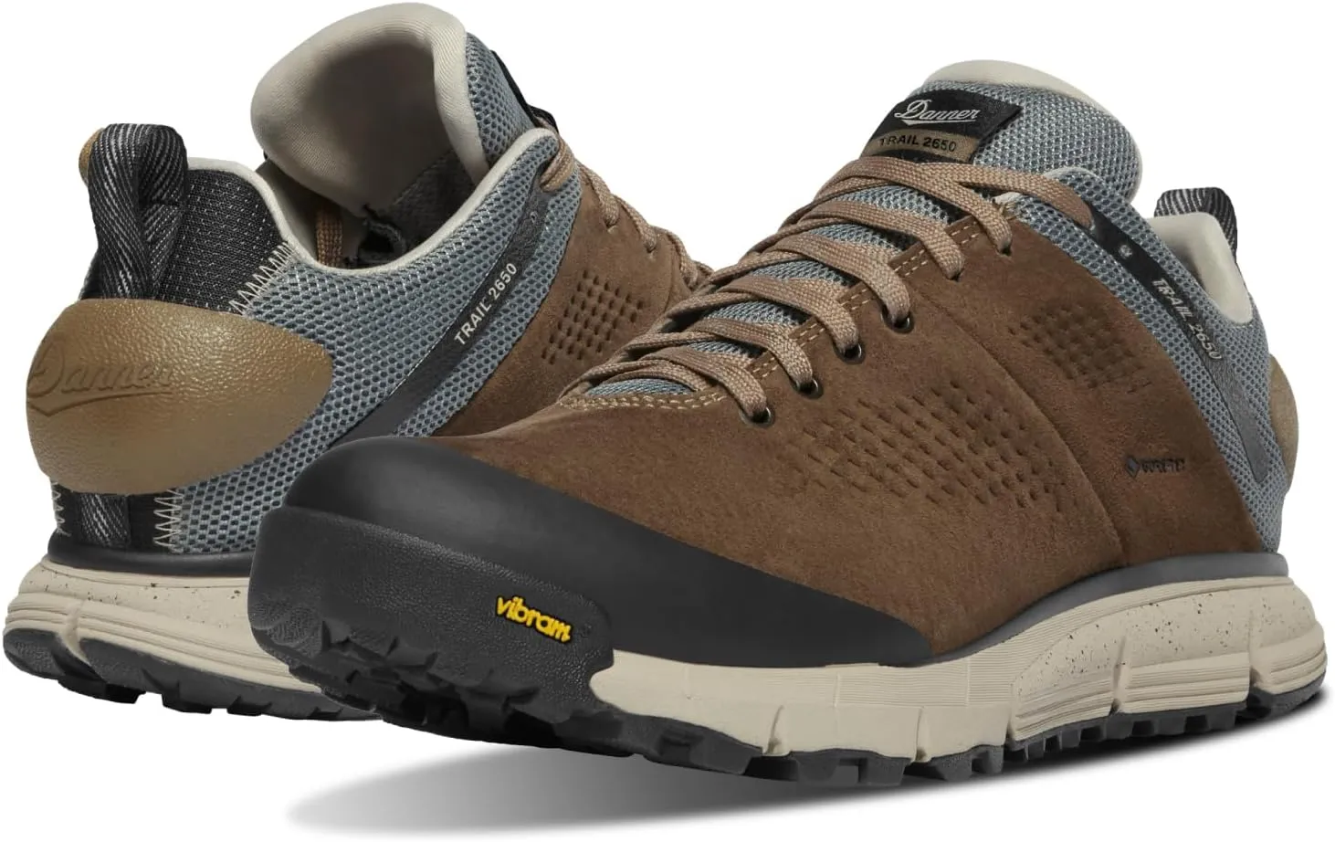 Danner Trail 2650 3” Waterproof Hiking Shoes for Men - Durable Leather & Textile Upper with Breathable Gore-Tex Lining and Vibram Traction Outsole