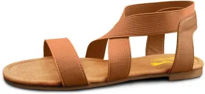 DAYDAYGO Women's Elastic Flat Sandals