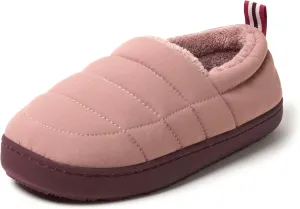 Dearfoams Women's Lightweight Memory Foam Easy on Off Fern Closed Back Slipper