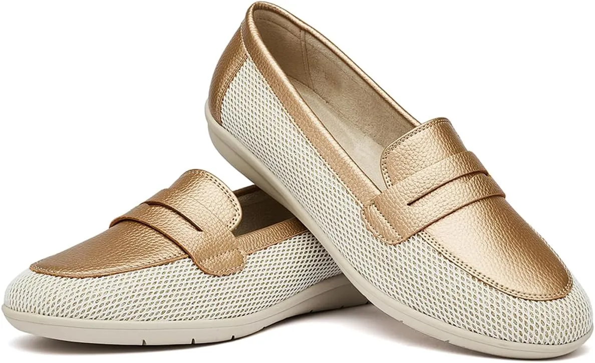 DeYashopin Women's Flats Shoes Non-Slip Ballet Shoes for Dressy Occasions,Walking and Driving Lightweight & Flexible for Comfort
