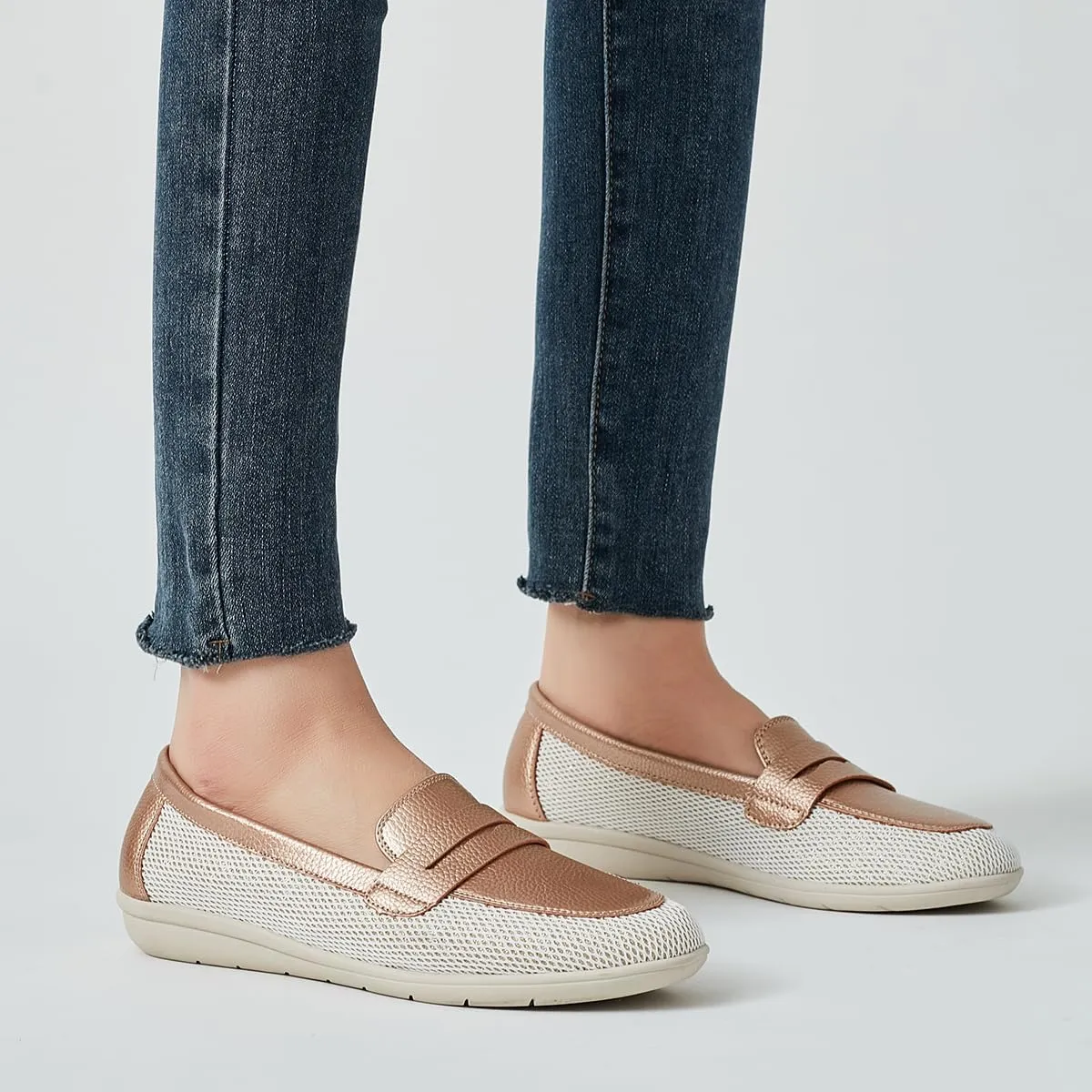 DeYashopin Women's Flats Shoes Non-Slip Ballet Shoes for Dressy Occasions,Walking and Driving Lightweight & Flexible for Comfort