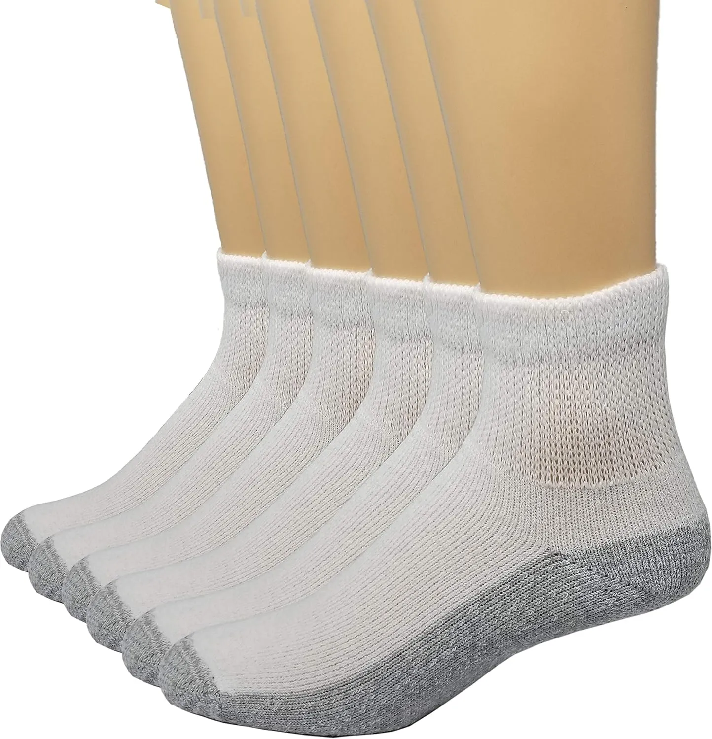 Diabetic Ankle Socks Mens Womens Non-Binding Socks Loose Fit 6 Pairs Debra Weitzner