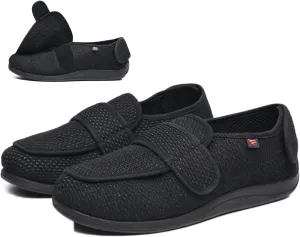 Diabetic Shoes for Men Comfortable and Breathable AdjustableWide Width Slip-on Shoes for Swollen Feet,Elderly,Edema