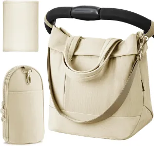 Diaper Bag Tote Large Travel Fashion Crossbody For Monther,Mommy Bags Outdoor Handbags With Insulated Bag And Changing Pad