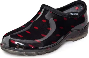DKSUKO Waterproof Garden Shoe for Women Outdoor Slip-On Rain Boots Short Ankle Work Shoes and Garden Clogs with Comfort Insole