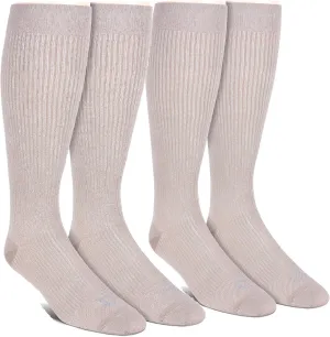 Doctor's Choice Men's Graduated Compression Socks, 8-15 mmhg, Over the Calf, Single & 2 Pair Packs, Large: Shoe Size 6-12.5