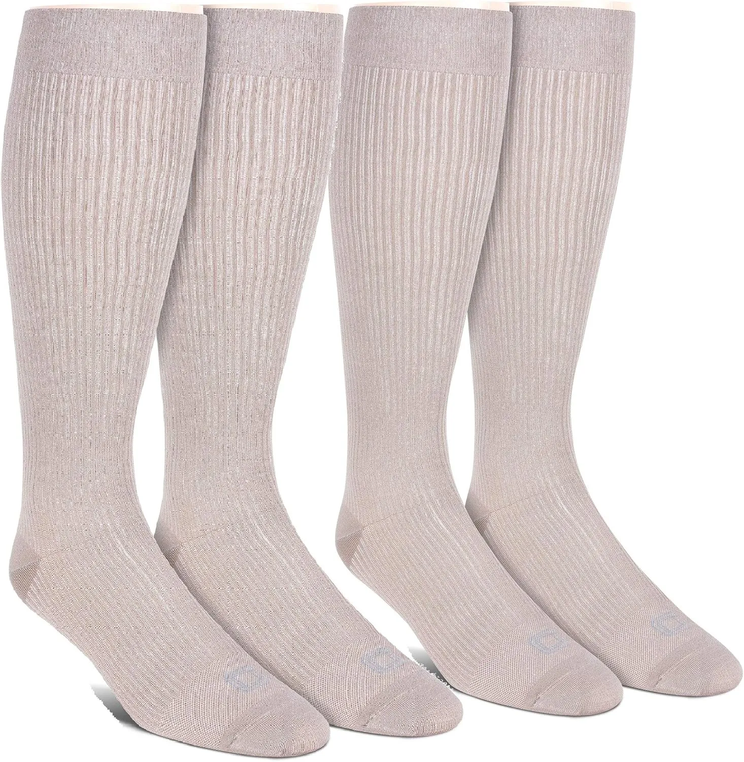 Doctor's Choice Men's Graduated Compression Socks, 8-15 mmhg, Over the Calf, Single & 2 Pair Packs, Large: Shoe Size 6-12.5