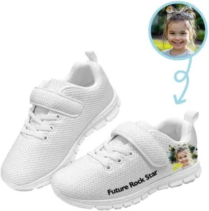 Doojoayie Kids Tennis Shoes Custom Design with Photo Number for Unisex-Child
