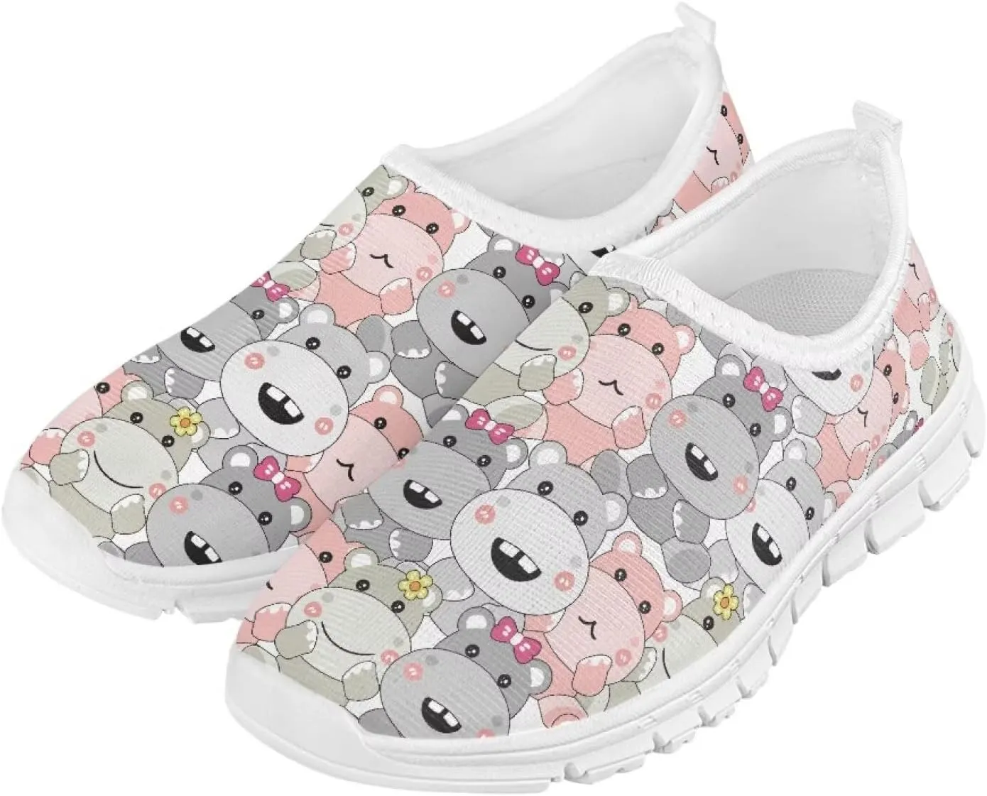 Doojoayie Novelty Girls Slip On Sneakers Soft Flexible Running Shoes Unisex Kid