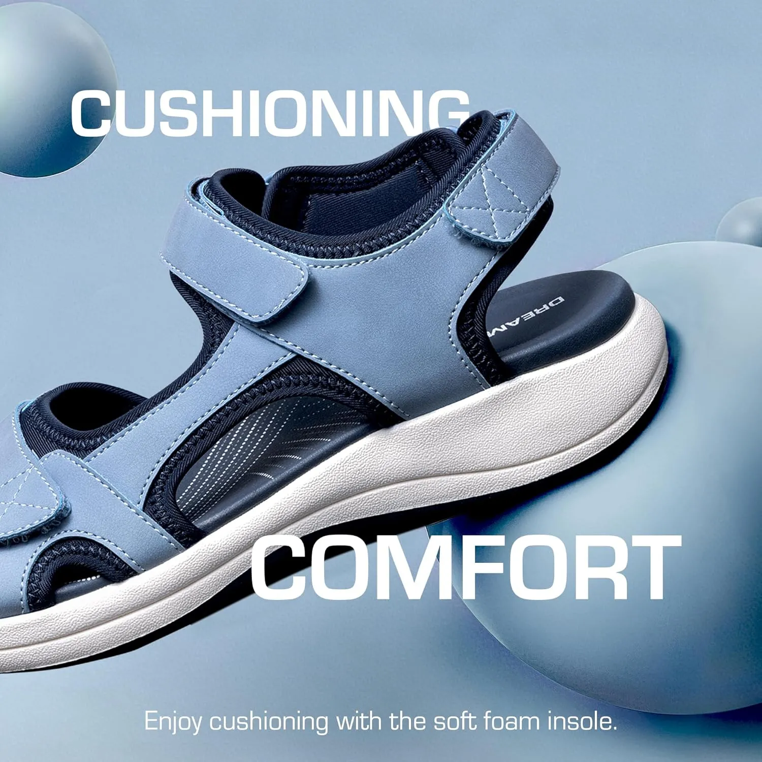 DREAM PAIRS Women's Sandals Open Toe Lightweight Summer Shoes Walking Casual Outdoor