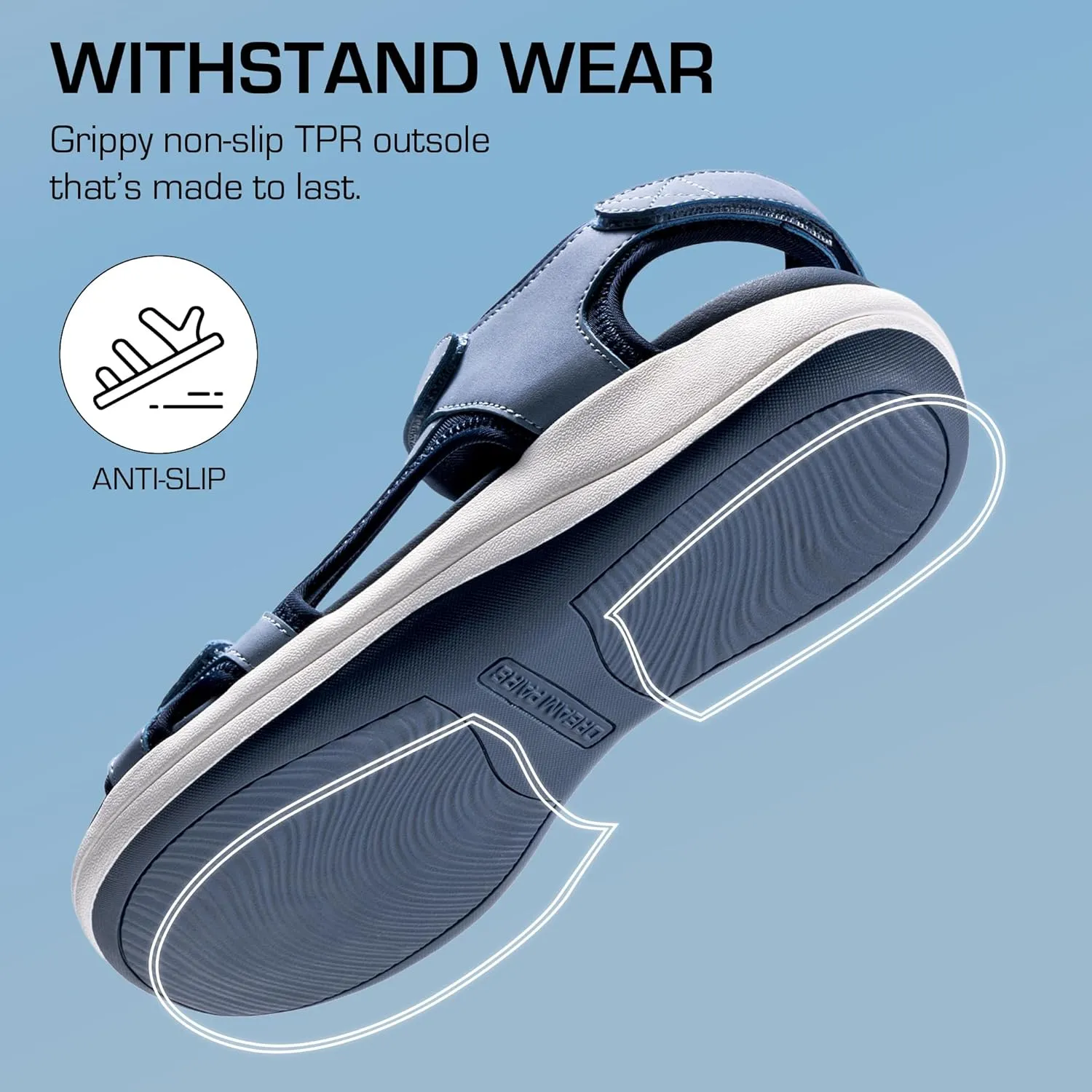 DREAM PAIRS Women's Sandals Open Toe Lightweight Summer Shoes Walking Casual Outdoor