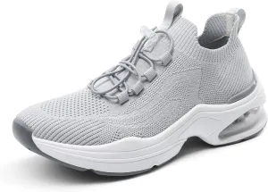 DREAM PAIRS Women's Slip On Walking Sneakers, Air Cushion Tennis Shoes, Slip Resistant Athletic Footwear for Nurse, Casual, Gym Workout