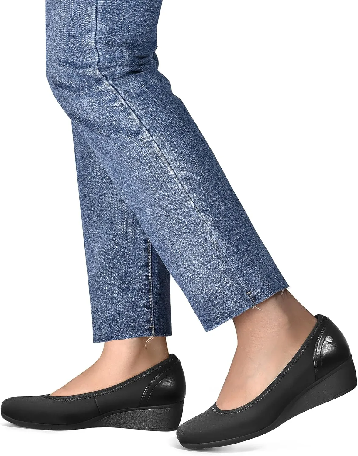 DREAM PAIRS Women's Wedge Shoes Closed Toe Low Heel Pumps Comfotable Dress Shoes