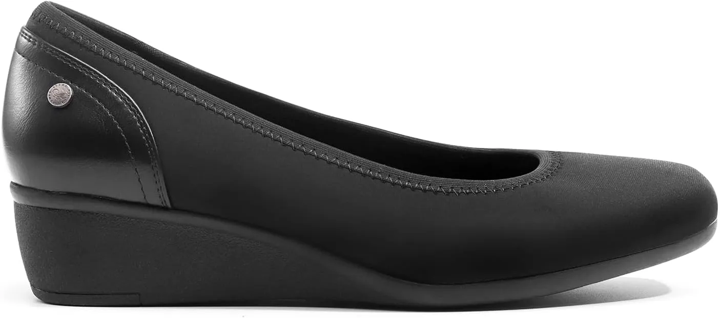 DREAM PAIRS Women's Wedge Shoes Closed Toe Low Heel Pumps Comfotable Dress Shoes