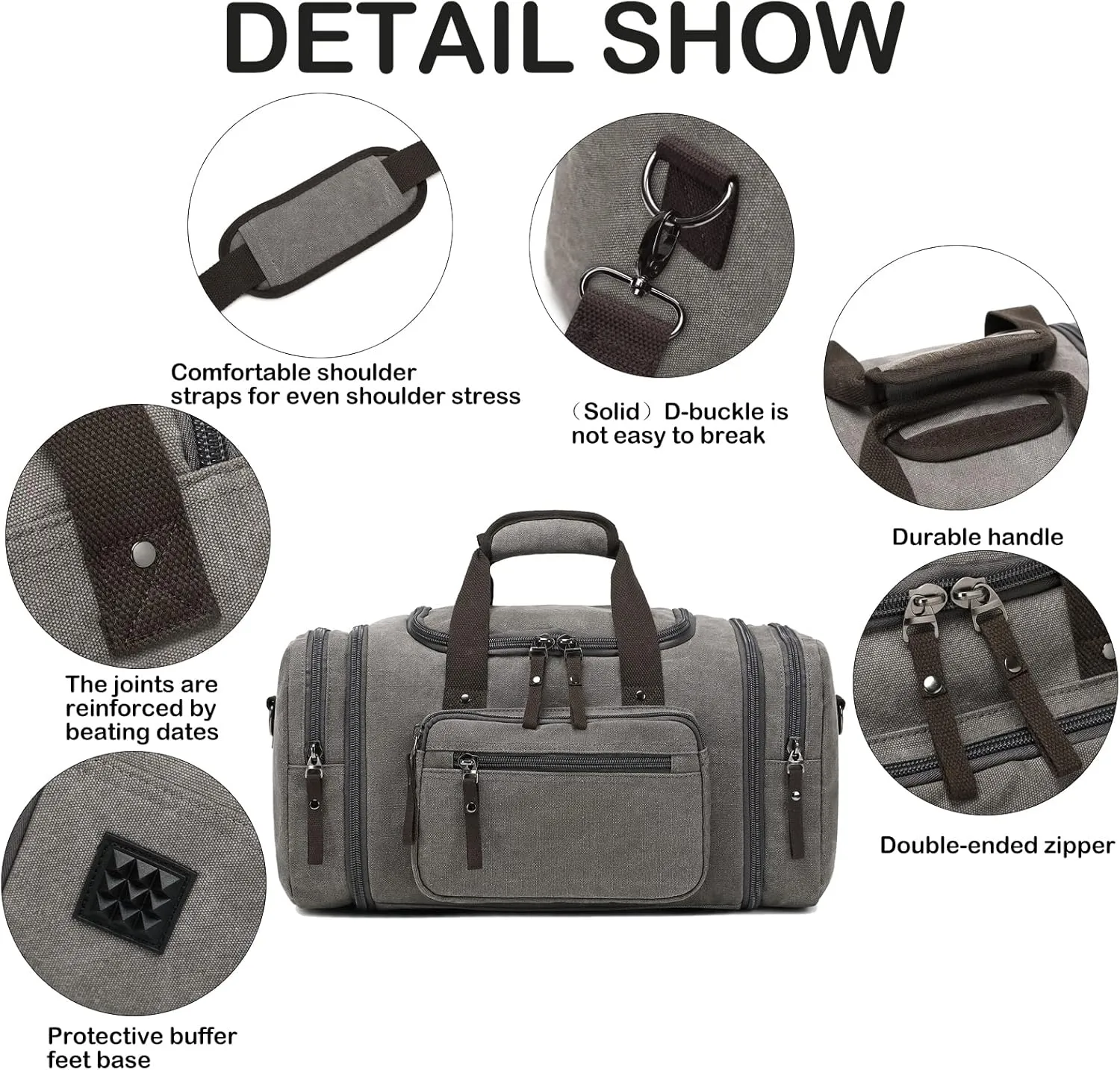 Duffle Bag for Travel SunBorls Expandable 24.8in Overnight Weekend Bag Holds 50L of Everyday Personal Items Carry on