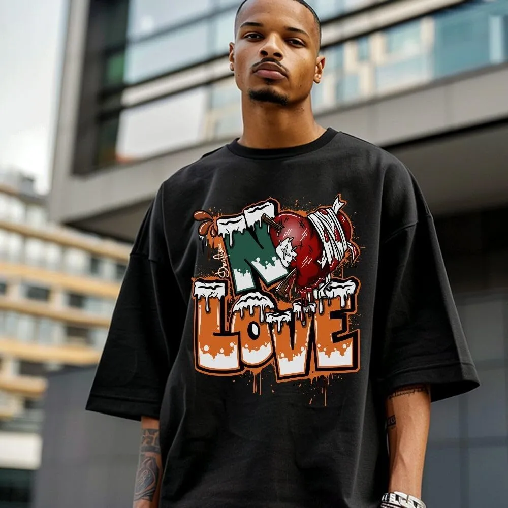 Dunkare Dunk Low Ceramic Shirt, Drip No Love Streetwear Unisex Shirt Graphic Tees Men Y2K Tops Women Clothing