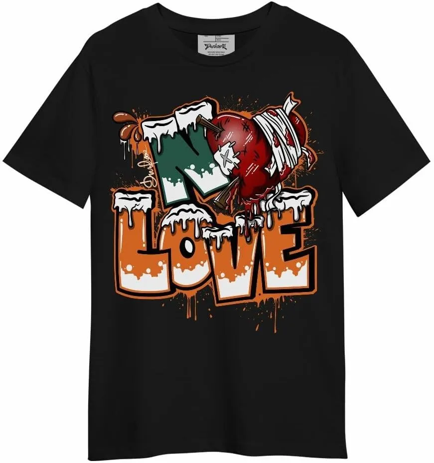Dunkare Dunk Low Ceramic Shirt, Drip No Love Streetwear Unisex Shirt Graphic Tees Men Y2K Tops Women Clothing