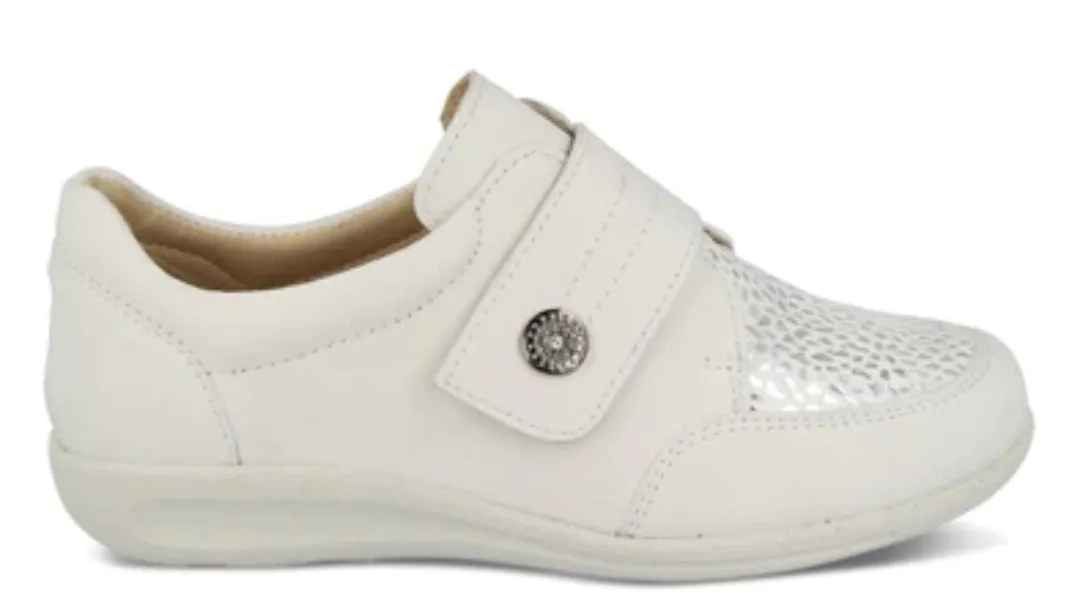 Easy B Royston Ladies Velcro Stretch 2V Shoe 68182W
